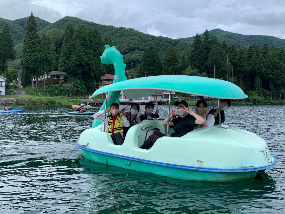 木崎湖でSUPサップ！カヤック！ペダルボートを団体様で遊んでいただきました！