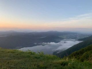 木崎湖モダンボート木崎湖全景