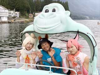 木崎湖モダンボート遊び