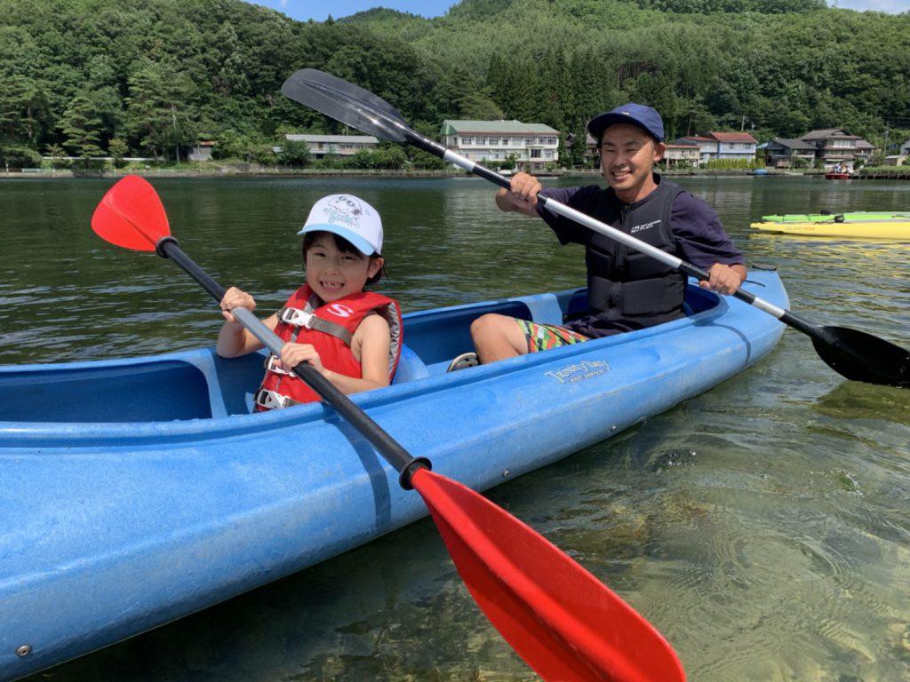 木崎湖レンタルカヤック2人乗り