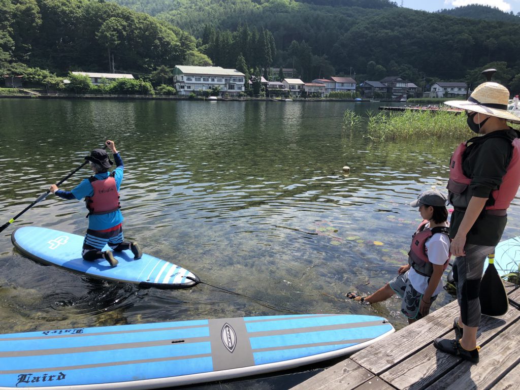 木崎湖SUP(サップ)ご利用いただきました！①