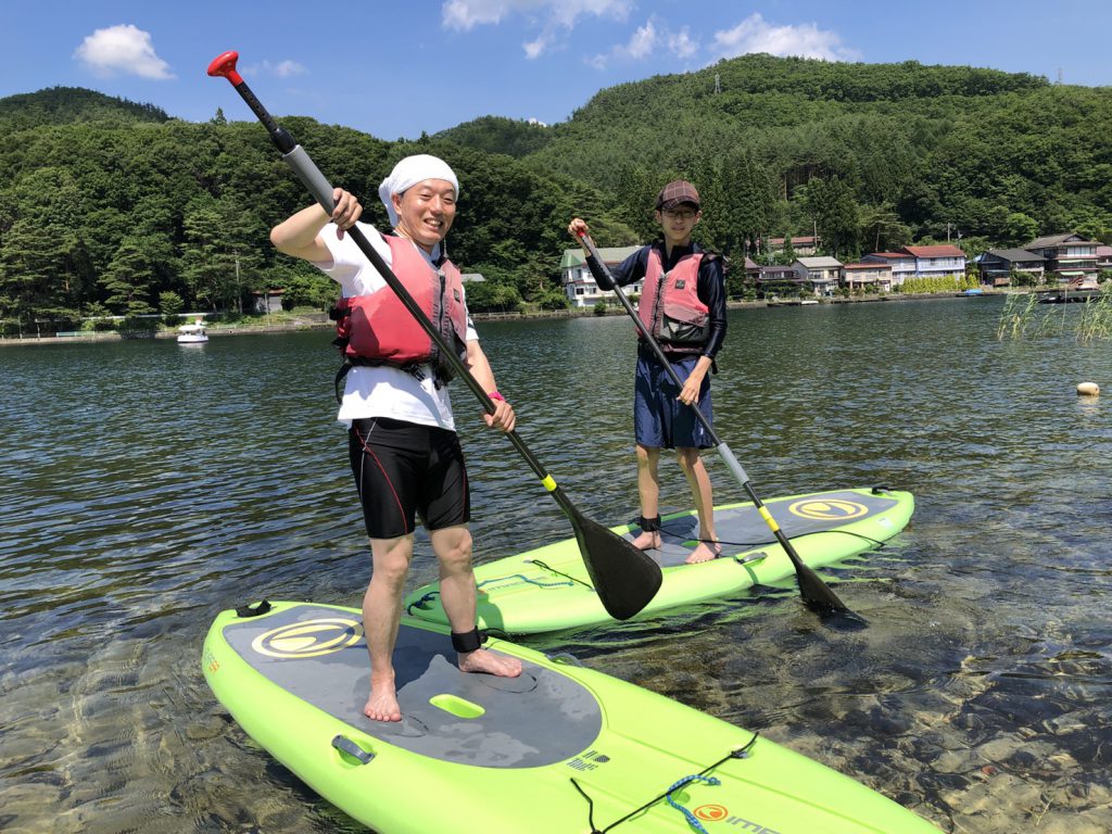 木崎湖のSUP(サップ)をお楽しみいただきました！