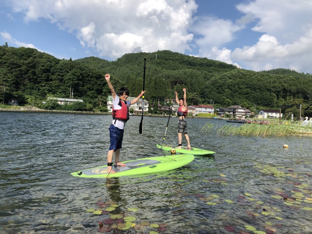 木崎湖のSUP(サップ)をお楽しみいただきました！