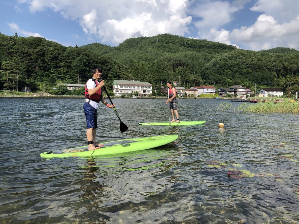 木崎湖のSUP(サップ)をお楽しみいただきました！