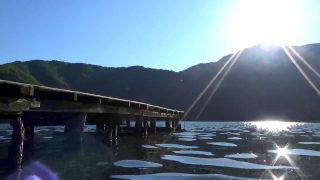 木崎湖の風景