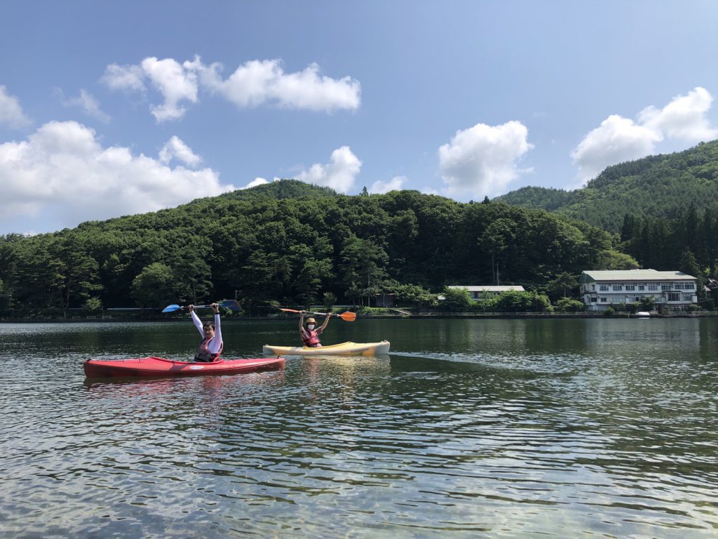 木崎湖のカヤックをお楽しみいただきました！