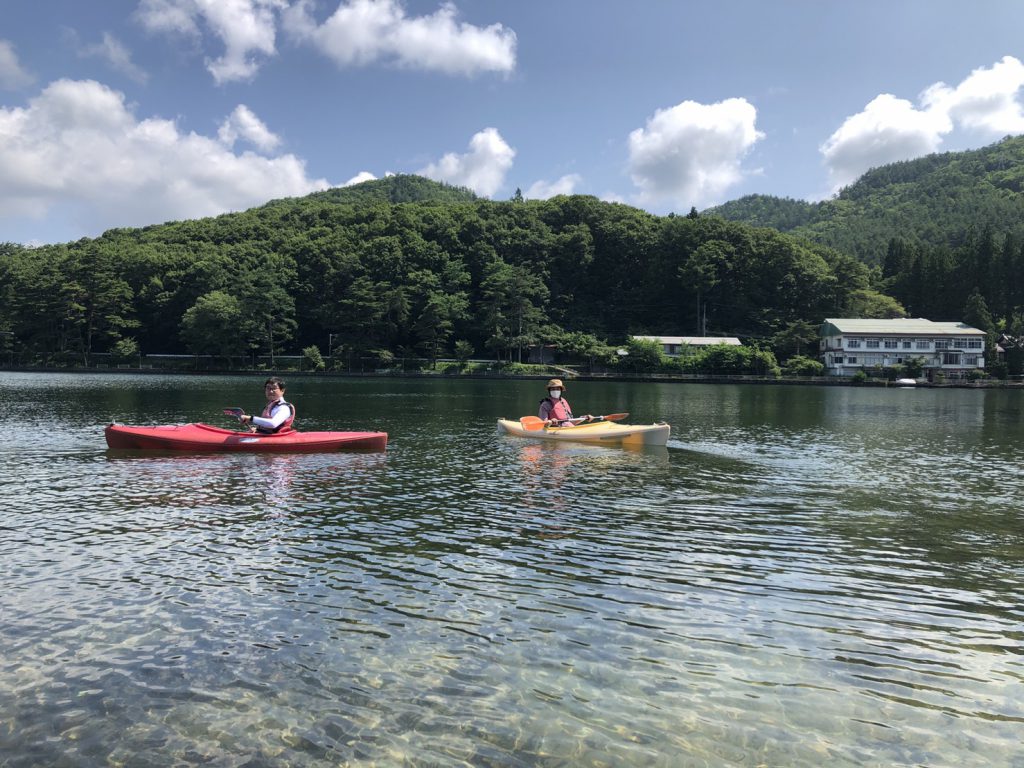 木崎湖のカヤックをお楽しみいただきました！