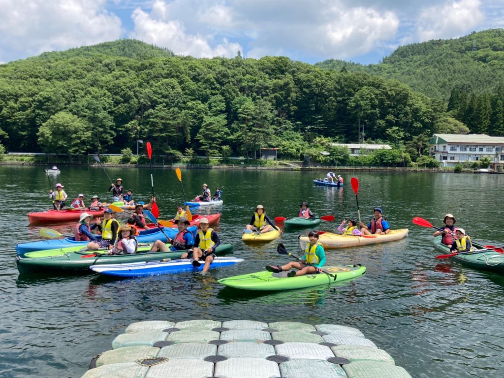 団体様での木崎湖のSUP(サップ)＆カヤックをお楽しみいただきました！