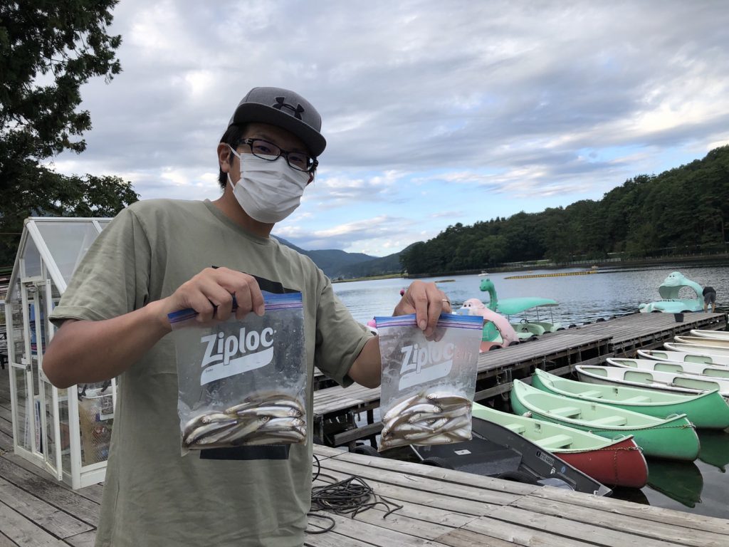 木崎湖ワカサギ初心者さんの釣果情報　9/20