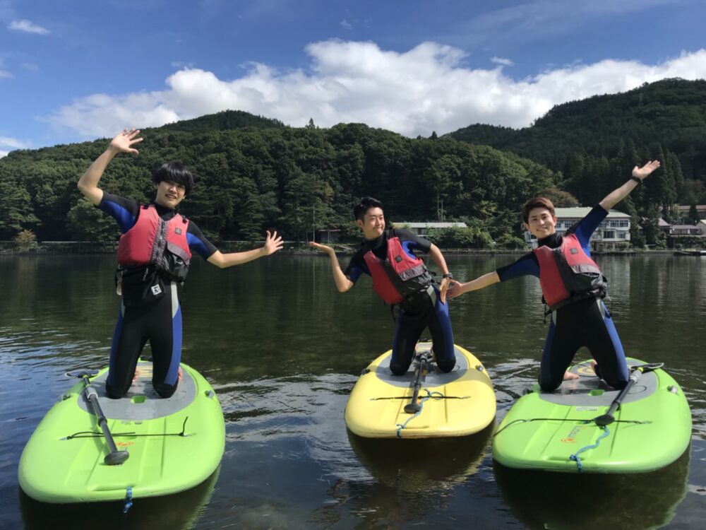 木崎湖ワカサギ釣り&サップ二本立て遊びにお越しいただきました！