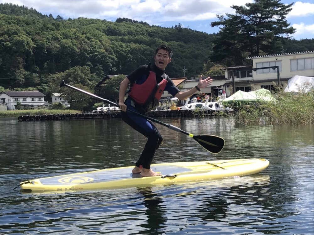 木崎湖ワカサギ釣り&サップ二本立て遊びにお越しいただきました！