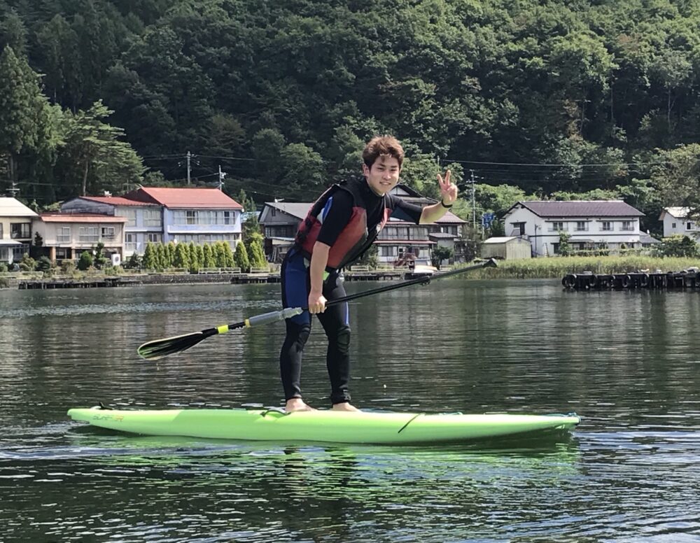 木崎湖ワカサギ釣り&サップ二本立て遊びにお越しいただきました！