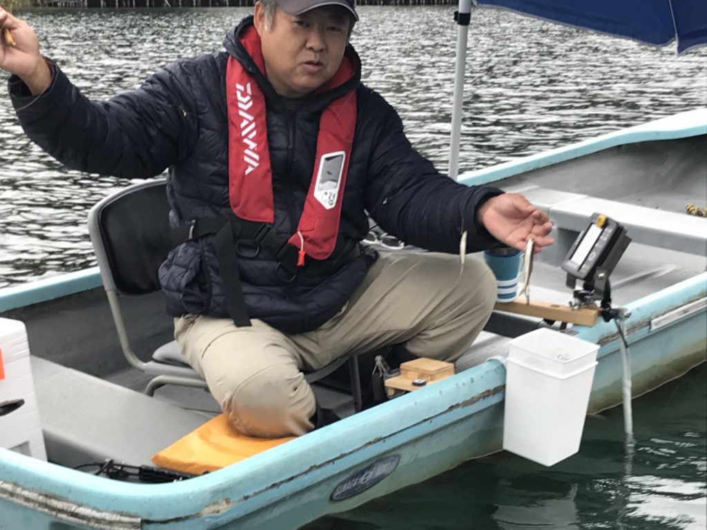 木崎湖ワカサギ釣果情報　10/12