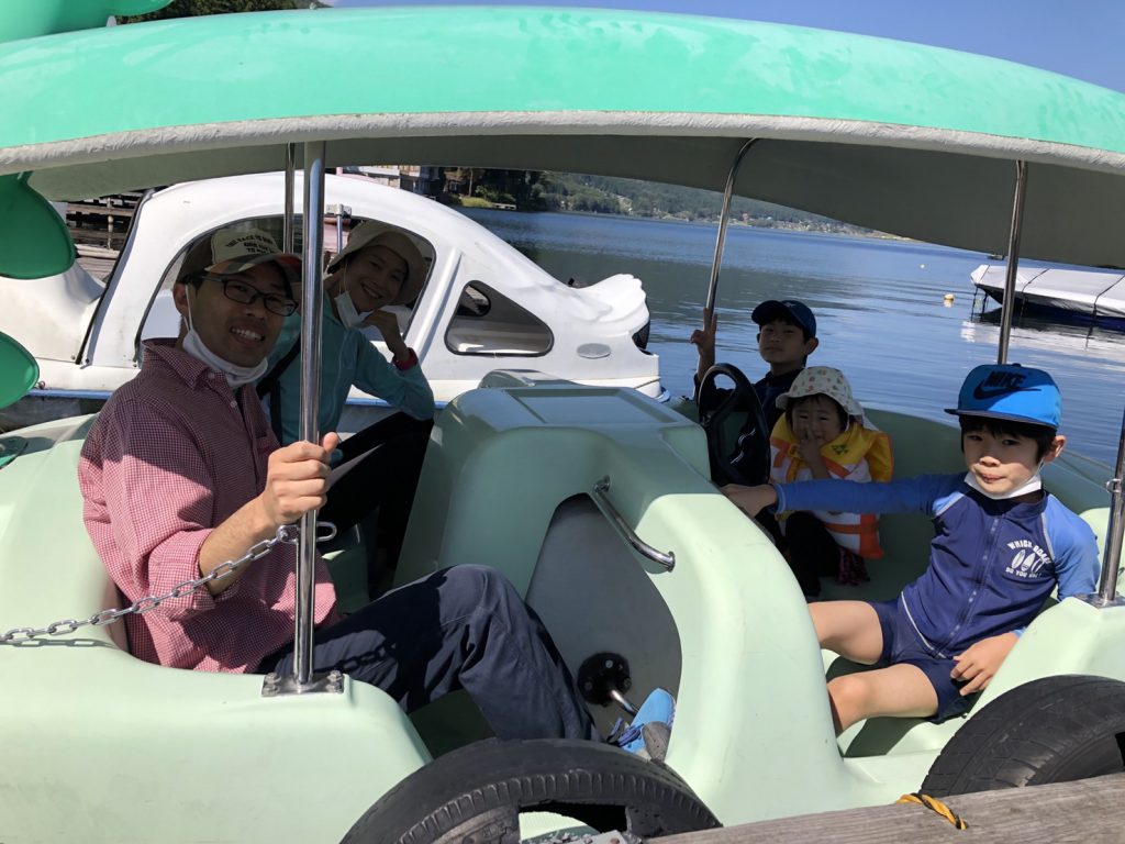 木崎湖のペダルボートをお楽しみいただきました！