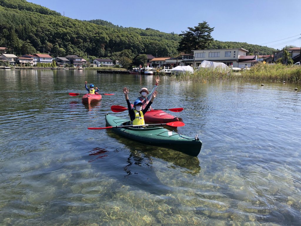 木崎湖のカヤックをお楽しみいただきました！