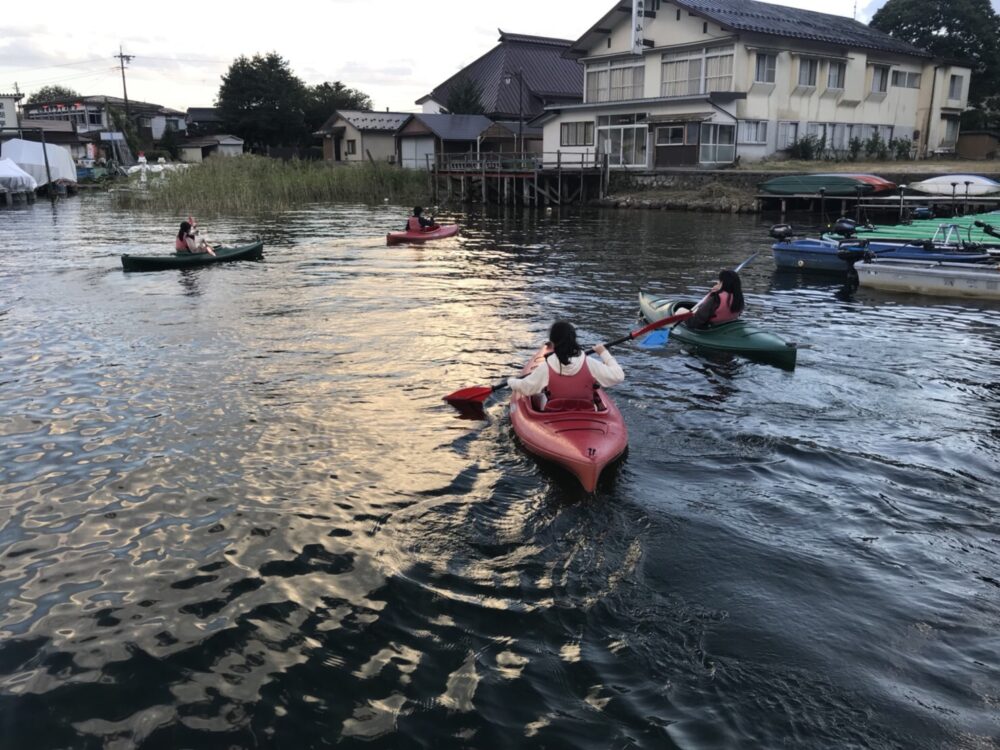 木崎湖のカヤックをお楽しみいただきました！