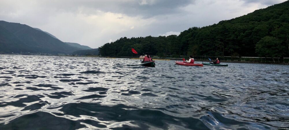 木崎湖のカヤックをお楽しみいただきました！