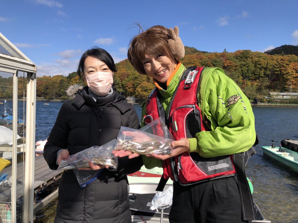 木崎湖ワカサギ釣果情報　11/1