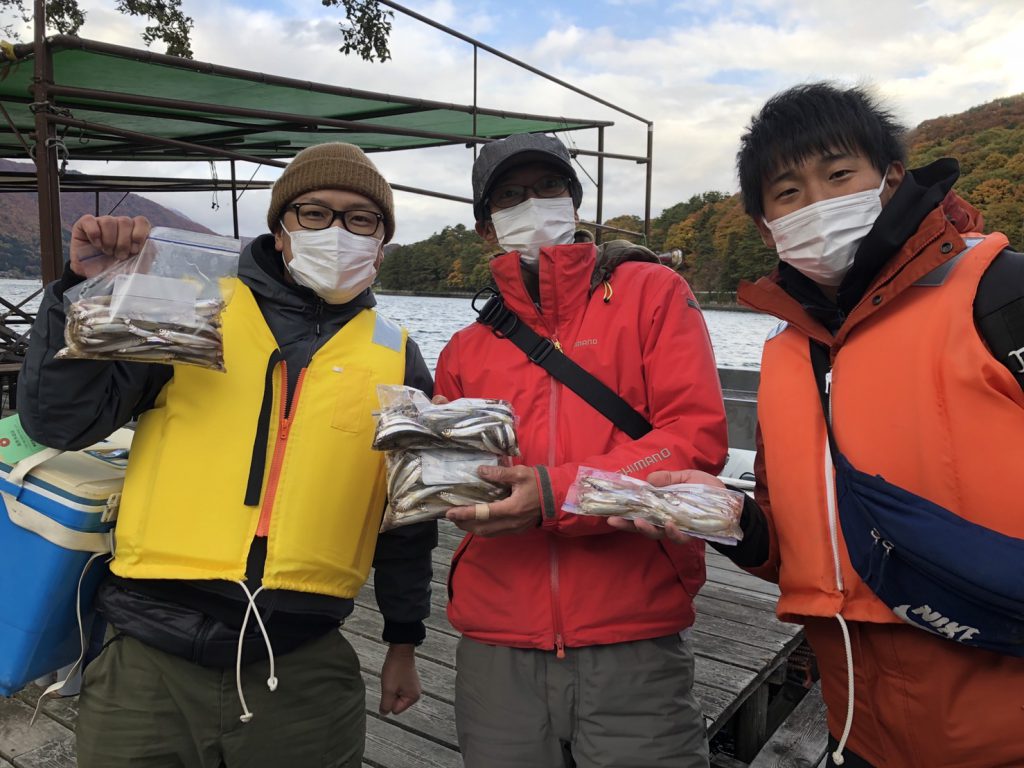 木崎湖ワカサギ釣果情報　11/1