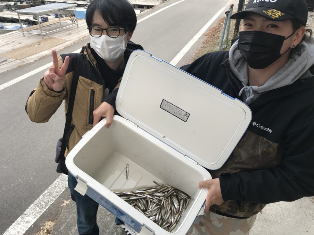 木崎湖ワカサギ釣果情報　11/21