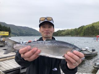 キザキマスは長野県木崎湖で釣れる幻の魚