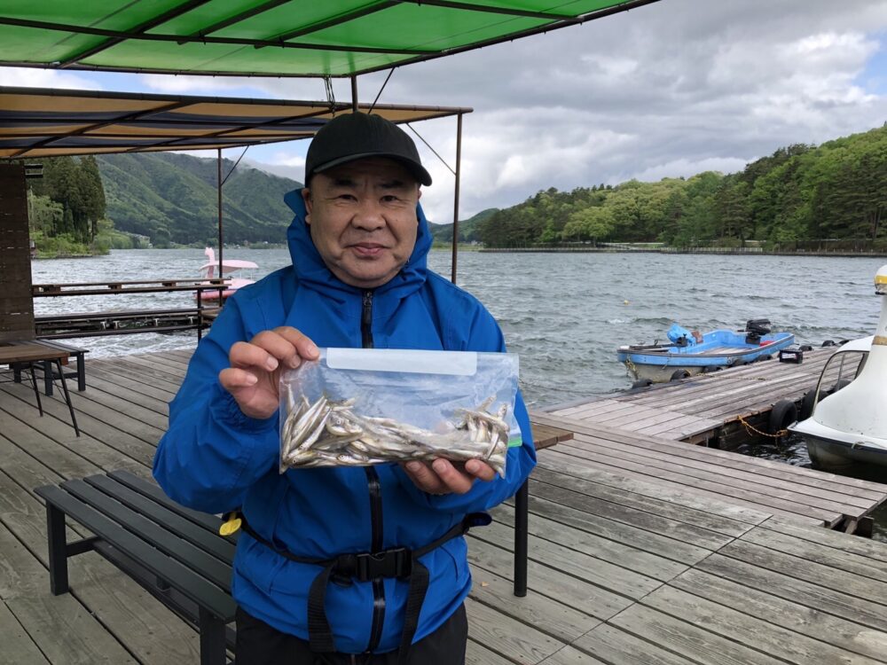 木崎湖ワカサギ釣果情報　5/14