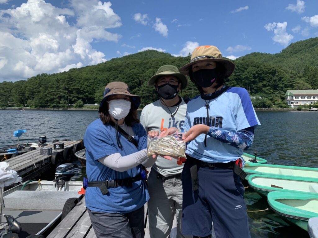 木崎湖夏ワカサギ釣り