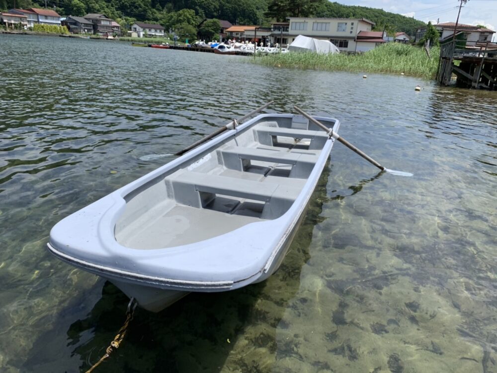 木崎湖ワカサギ釣りボート