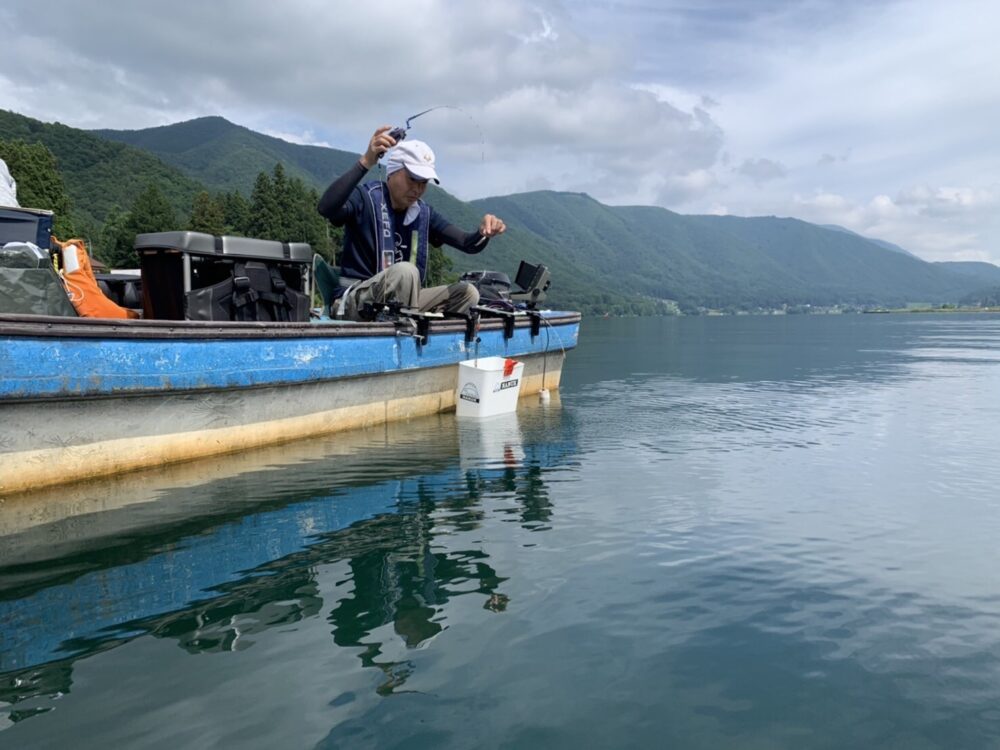 木崎湖ワカサギ釣果情報　7/9　ボコボコに釣れてます！