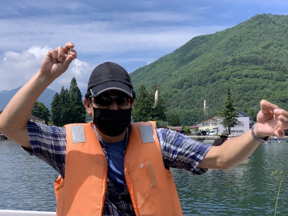 木崎湖のワカサギ釣り&天ぷらオプションをご利用いただきました！