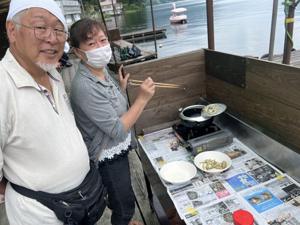 木崎湖ワカサギ釣果情報　7/16