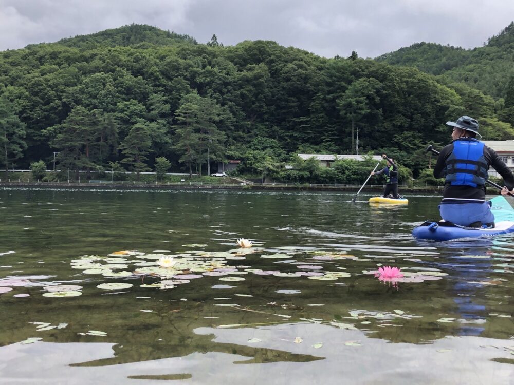 木崎湖でSUP（サップ）を満喫！持ち込みプランでマイSUPを湖面に浮かべよう