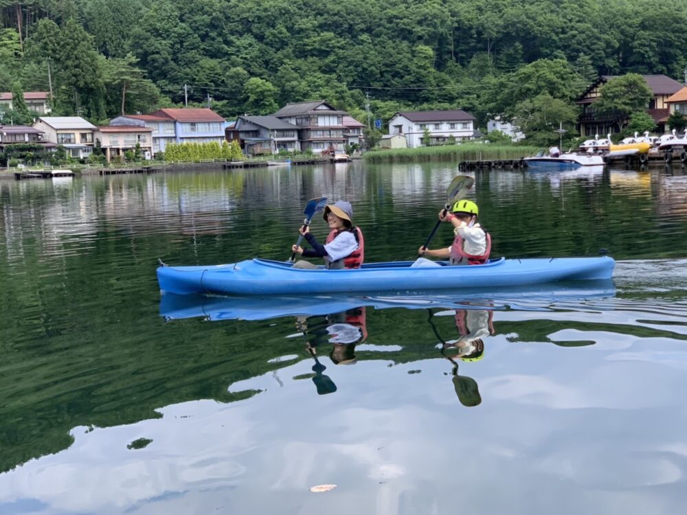 木崎湖のレンタルカヤックをお楽しみいただきました！