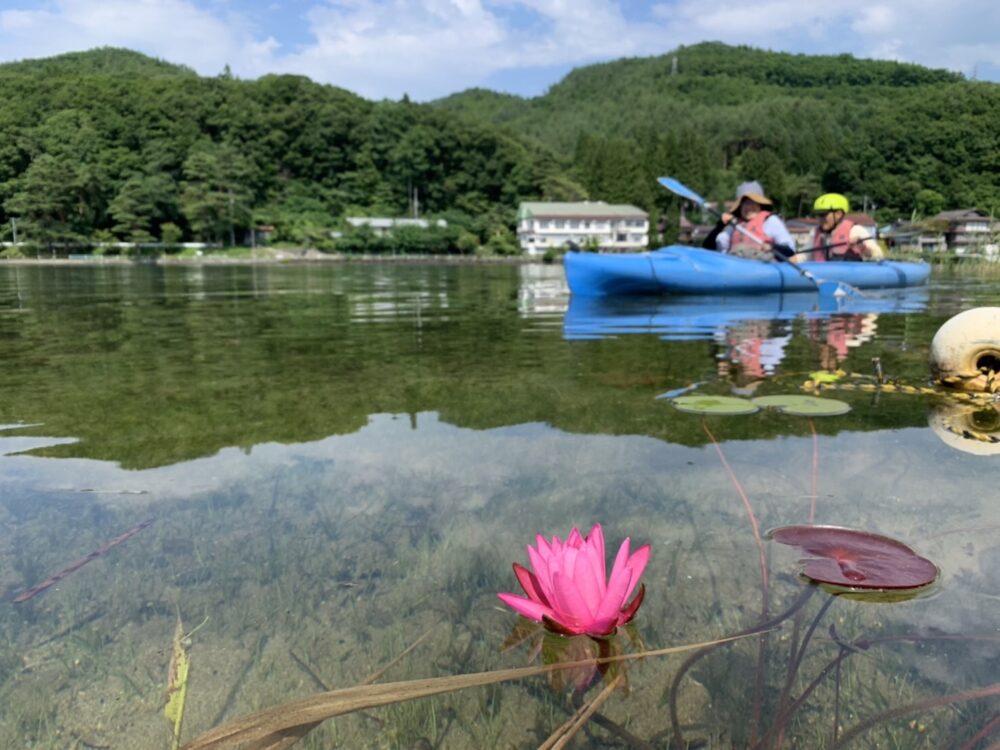 木崎湖のレンタルカヤックをお楽しみいただきました！