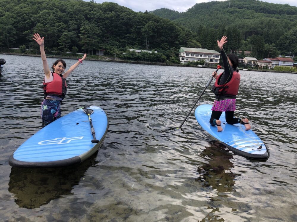 木崎湖のレンタルサップSUPをお楽しみいただきました！