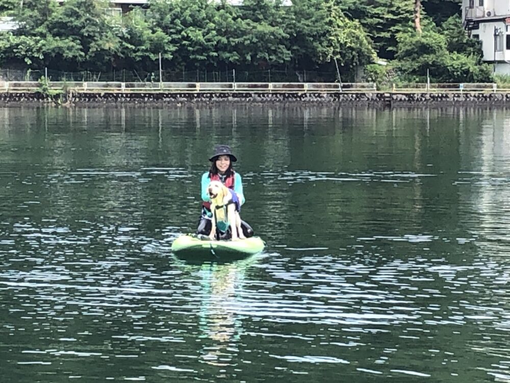 木崎湖のSUPサップを愛犬とお楽しみいただきました！