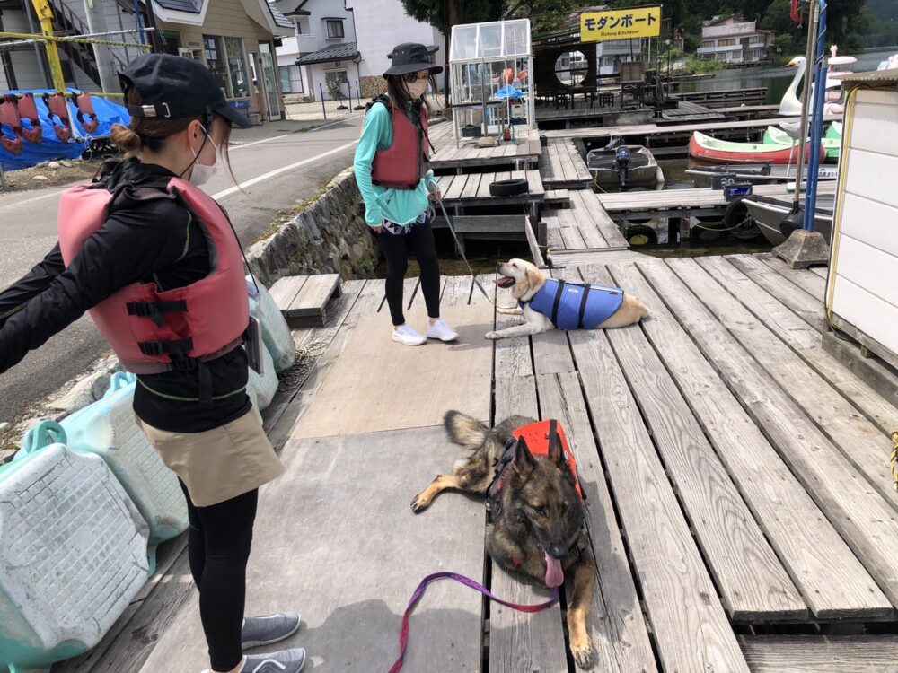 木崎湖のSUPサップを愛犬とお楽しみいただきました！