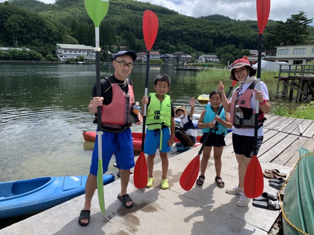 楽しいよー！木崎湖のカヤック本日もお楽しみいただきました！