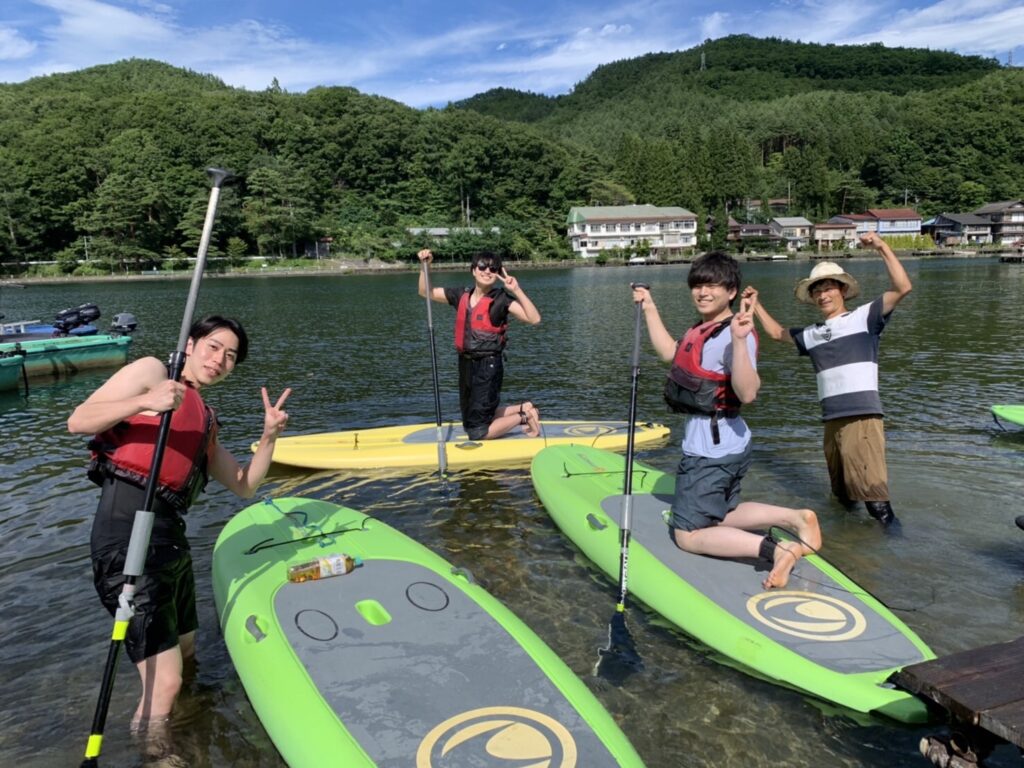 SUP(サップ)初心者 の方には白馬からも近い長野県大町市木崎湖がおすすめ