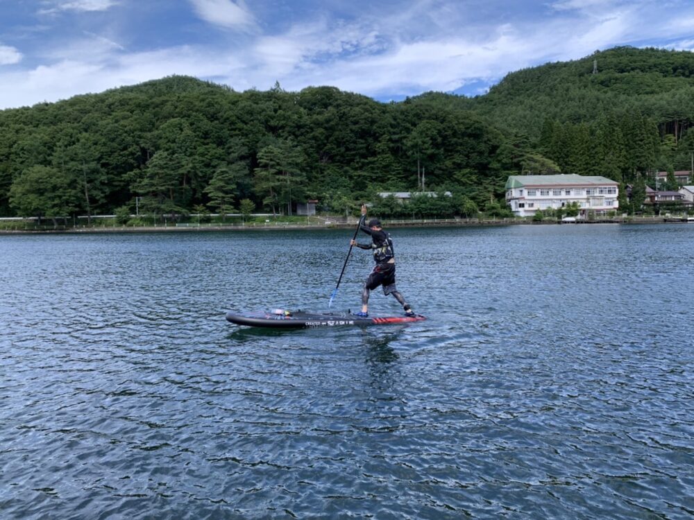 木崎湖のSUPサップ本日も大好評！