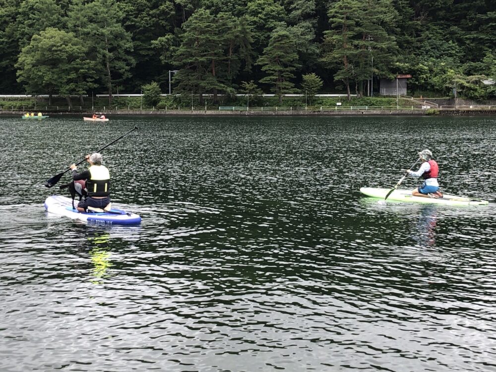 木崎湖のSUPサップ！愛犬と楽しむプランをご利用いただきました！