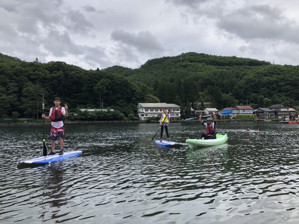 愛犬と楽しむ木崎湖カヤック本日もご利用いただきました！