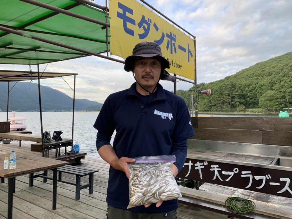 夏ワカサギ釣り