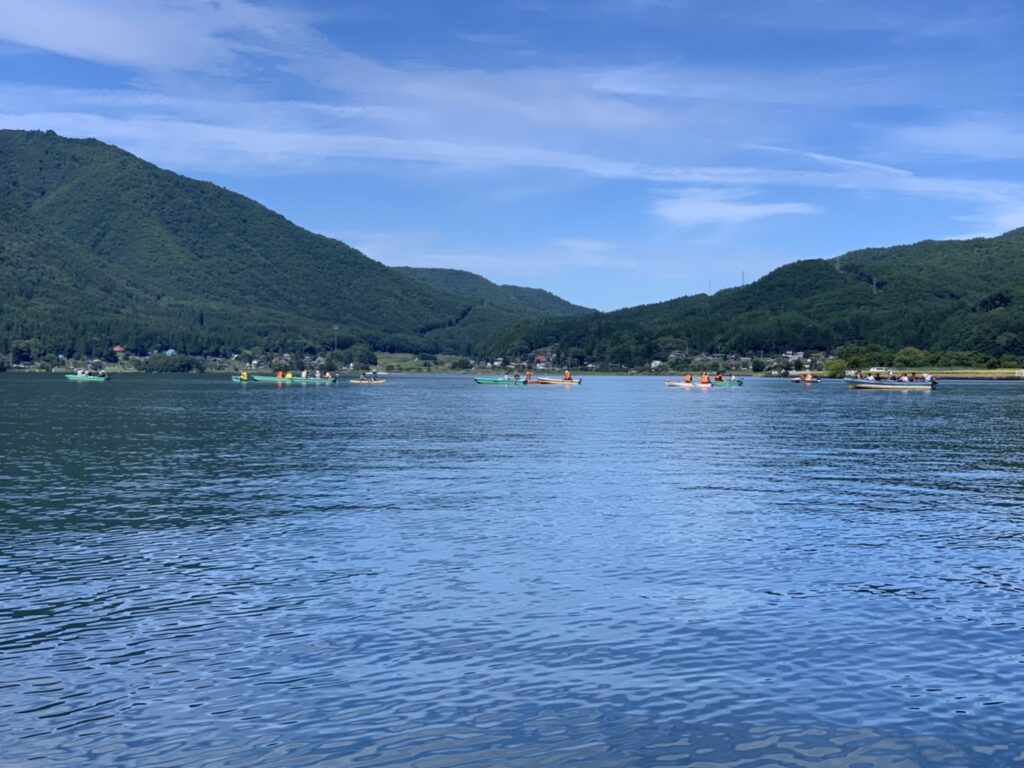 夏ワカサギ釣り