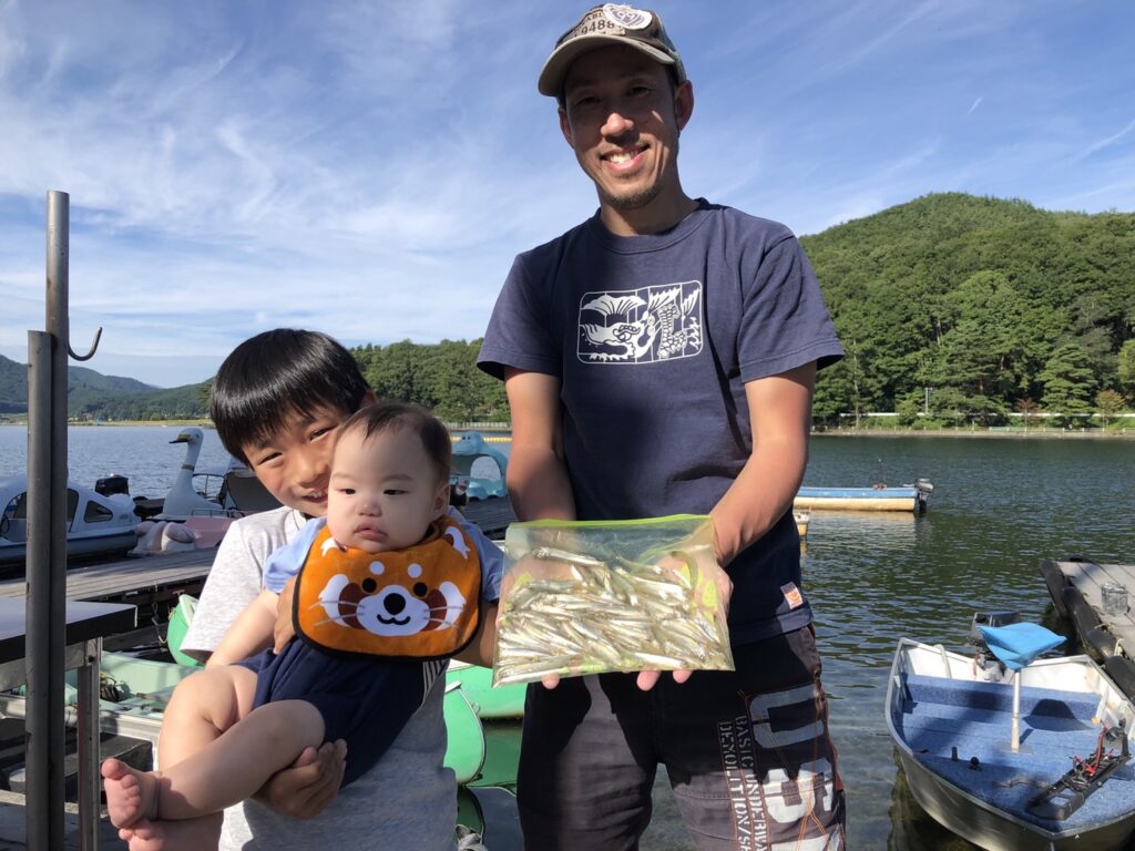 夏ワカサギ釣り