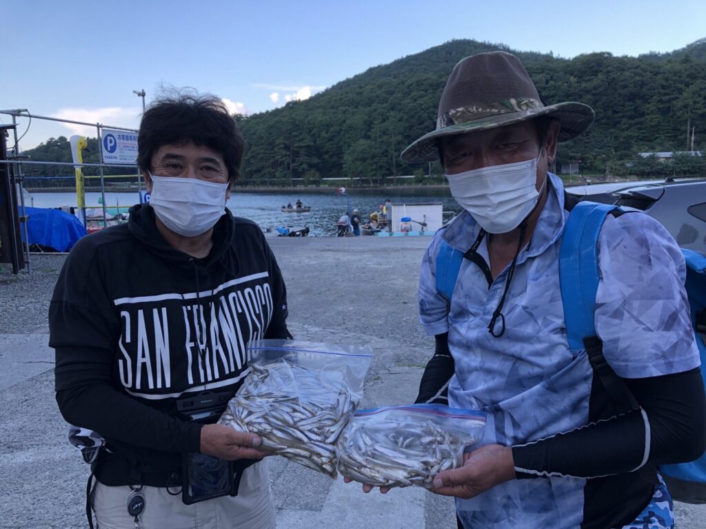 木崎湖ワカサギ釣果情報　9/10