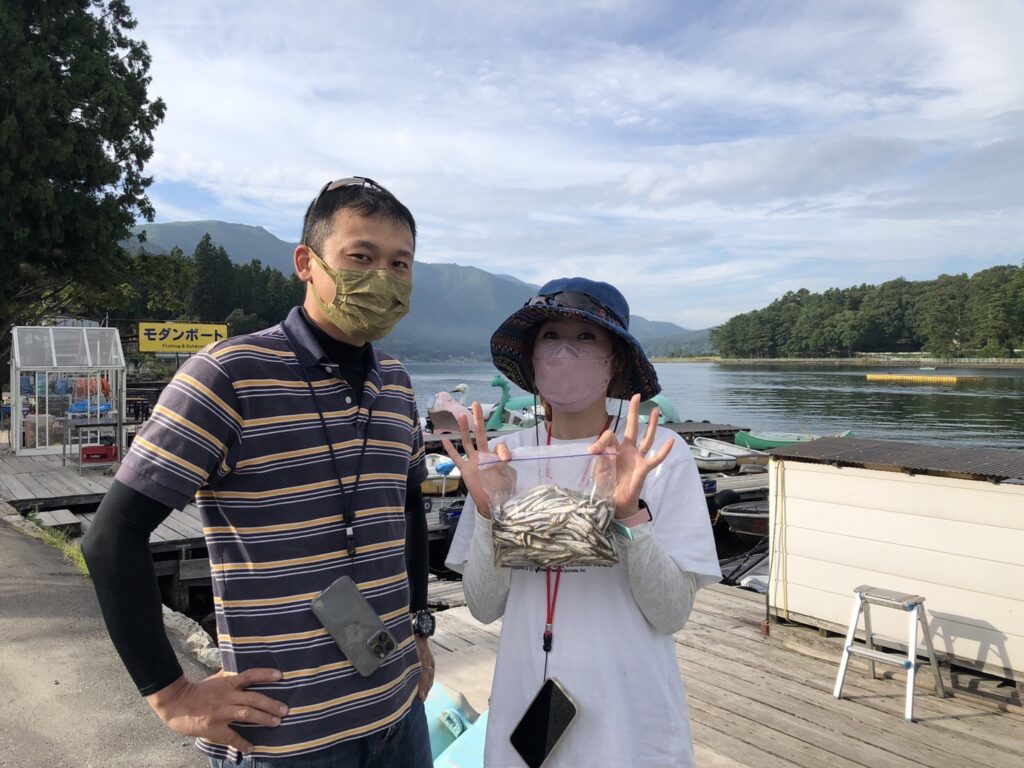 木崎湖ワカサギ釣果情報　9/17