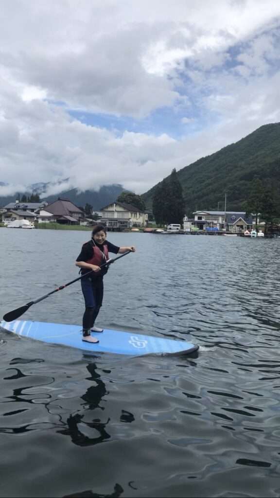 白馬にお越しの際は木崎湖でレンタルSUP(サップ)はいかが!?ワンちゃんと一緒の愛犬プランも好評です！