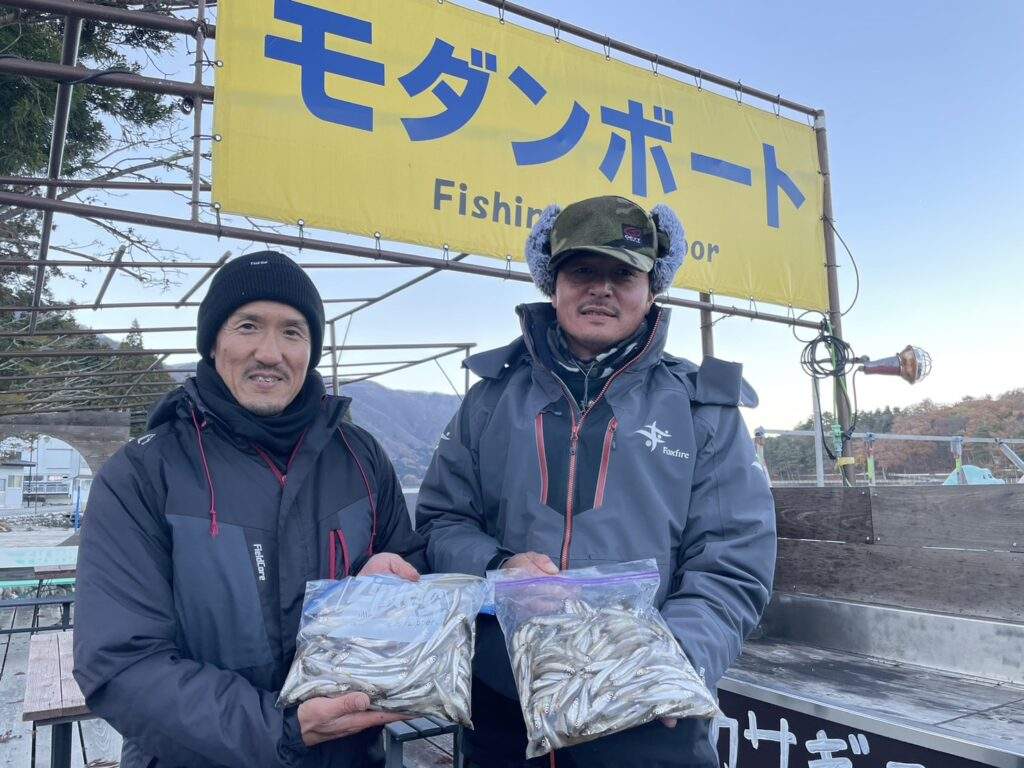 木崎湖ワカサギ釣果情報　11/21