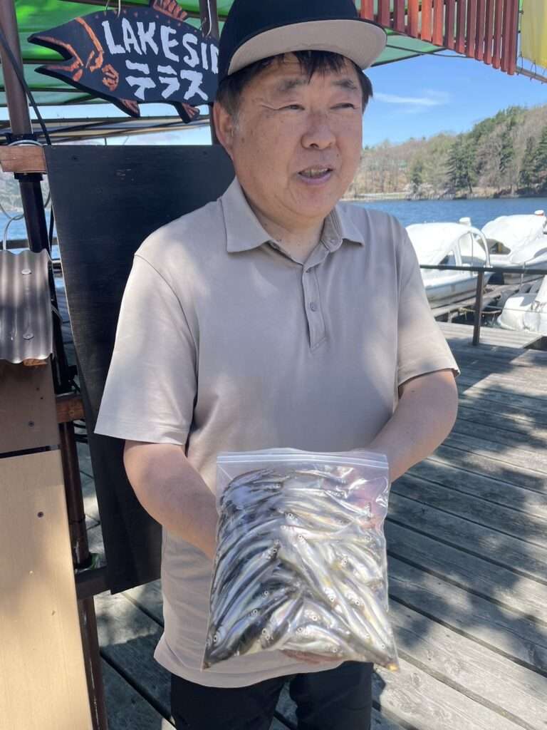 木崎湖ワカサギ釣果情報　4/27